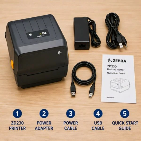 Zebra ZD230 Thermal Transfer or Direct Label Printer | 4.09 inch | 203 dpi | USB | 2 years warranty - Image 5