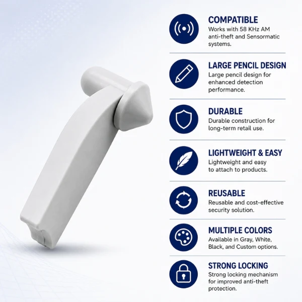 AM Pencil Tag |54mm |8.2MHz -For Retail Security - Image 5