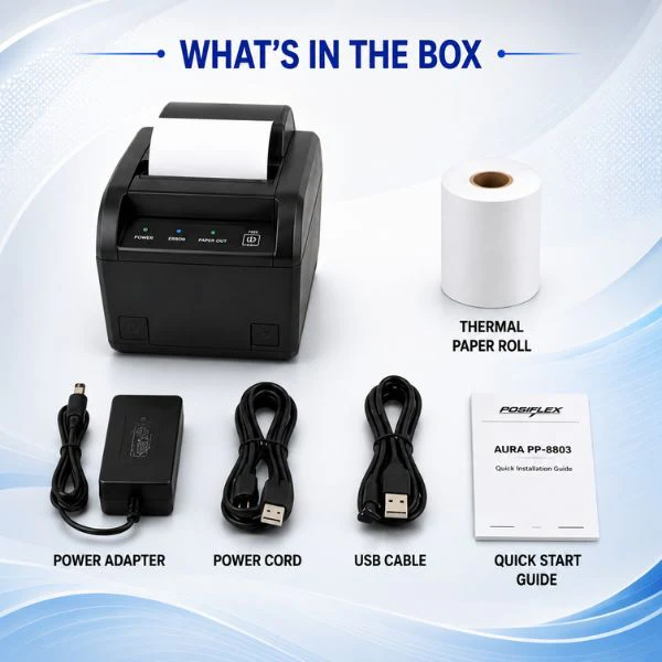 Posiflex AURA PP-8803 Thermal Printer | 3 Inch | 203 dpi | USB+Serial+LAN - Image 5