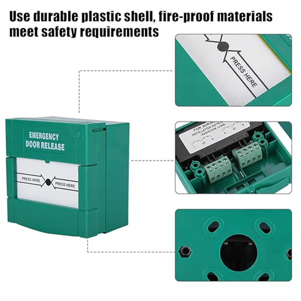 Emergency Break Glass Box |Size:10x10x10mm | Fire Alarm Safety- Door Access Control - Image 7