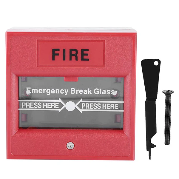 Emergency Break Glass Box | Fireproof Material |Size:10x10x10mm | Red Safety System - Image 5