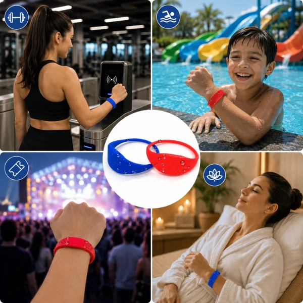 RFID HF Silicone Wristband Tags | Read Range up to 10 cm -For Access Control & Attendance - Image 5
