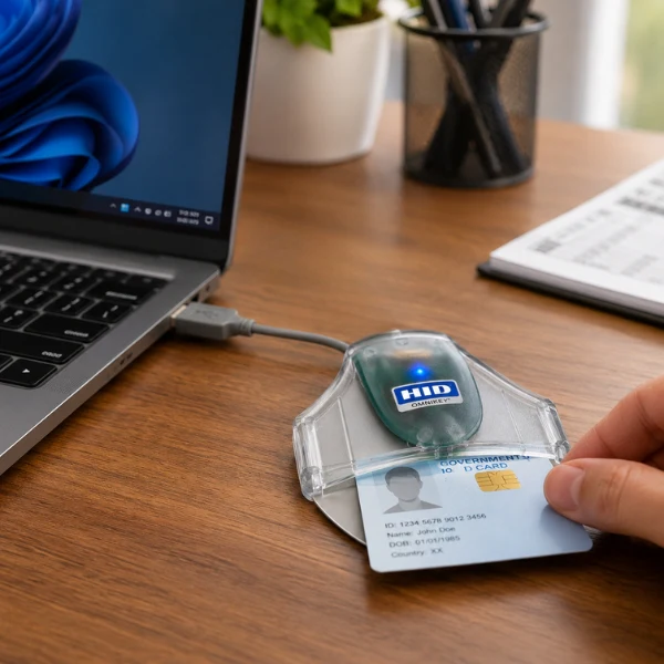 HID OMNIKEY 3021 USB Smart Card Reader | Contact Card Reader | USB 2.0 | CCID | ISO 7816 - Image 3
