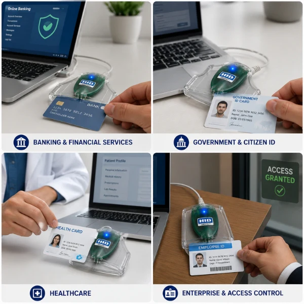 HID OMNIKEY 3021 USB Smart Card Reader | Contact Card Reader | USB 2.0 | CCID | ISO 7816 - Image 4