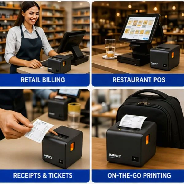 Honeywell Impact 810BT Direct Thermal Receipt Printer | 3 inch | 203 Dpi | USB+Ethernet+Bluetooth - Image 4