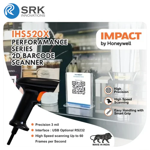 Honeywell Impact IHS 520x | 2D wired Handheld Barcode Scanner - Image 3