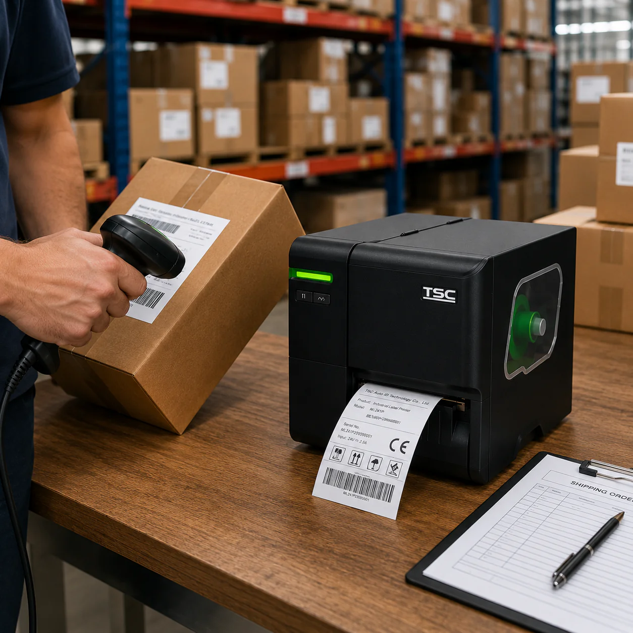 TSC ML241P Industrial Barcode Label Printer | 203 DPI | 118 mm | Direct Thermal - Image 3
