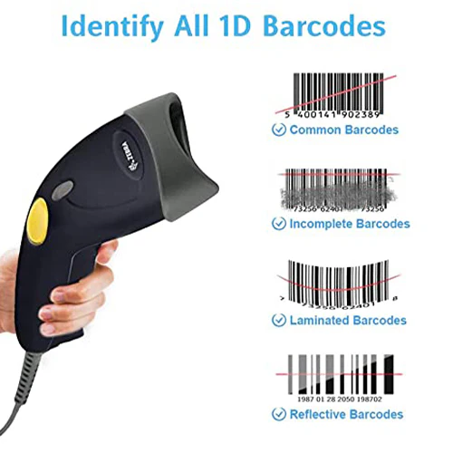 Zebra LS1203 Handheld Reader | 1D Laser Barcode Scanner | USB - Image 4