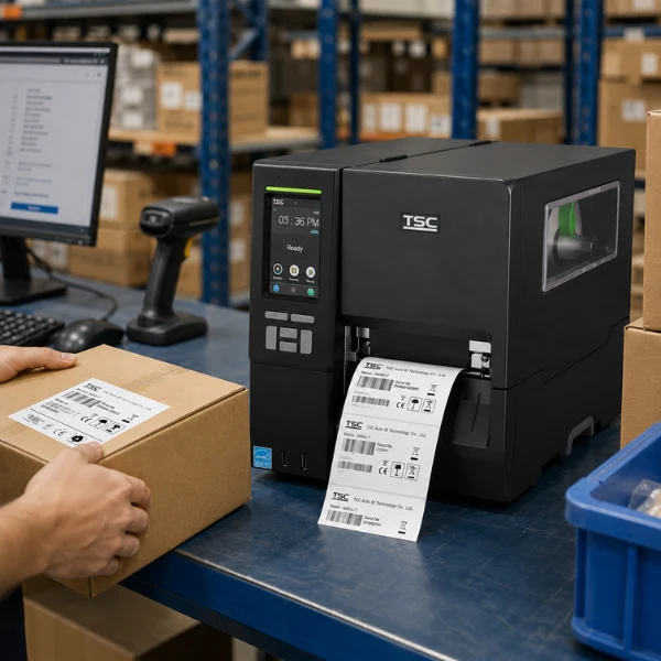 TSC-MH641T Metal Industrial Barcode Label Printer |Touch LCD |600 dpi| 6 ips - Image 3