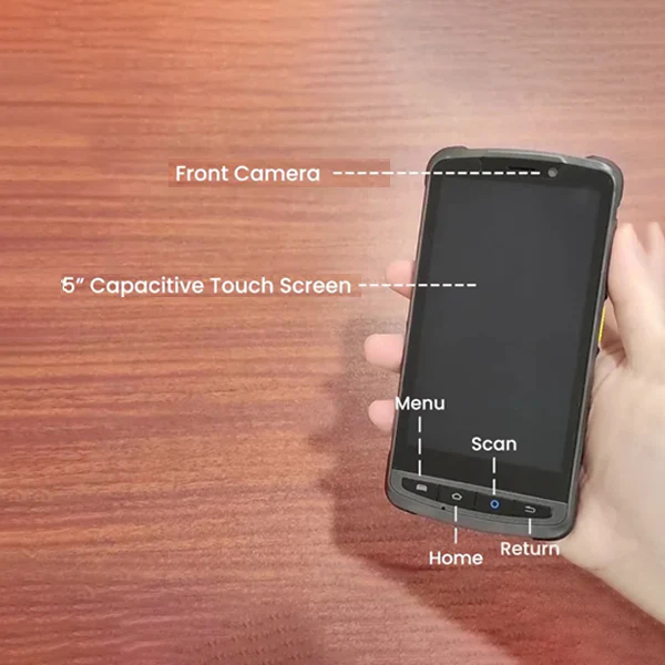 Newland MT90 1D & 2D Handheld Mobile Terminal | 4+64GB ROM | 5" Display | NFC | WIFI+USB - Image 7