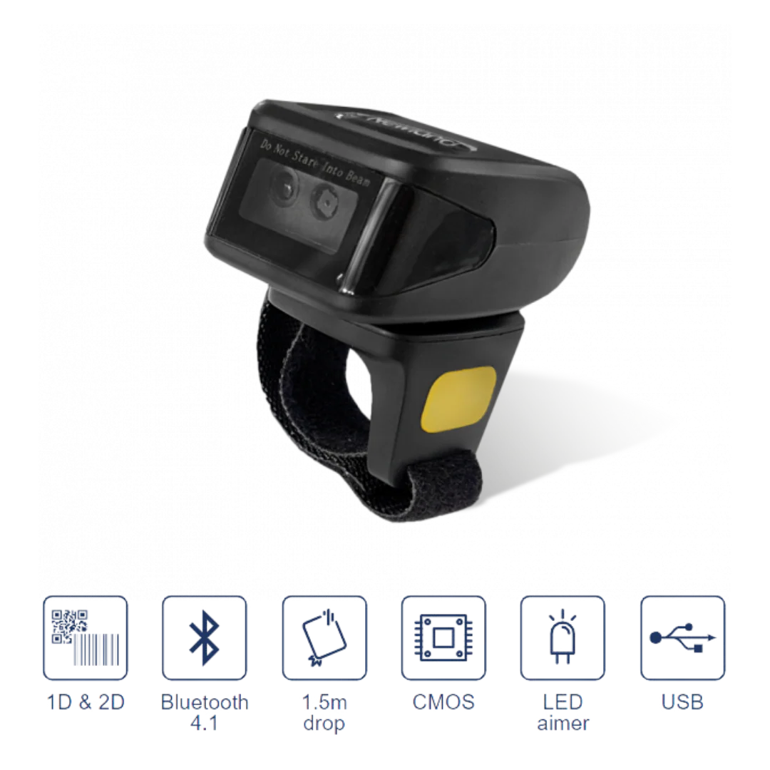 Newland BS10R Ring 1D & 2D Barcode Scanner  | USB - Image 2