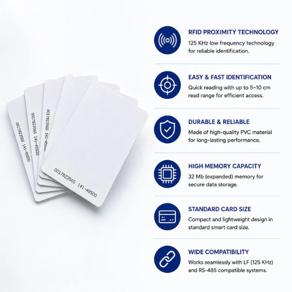 RFID Proximity LF Thin Smart card | 125KHz- For Access, ID & Payment - Image 4