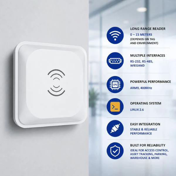 RFID UHF Long Range Reader | SRK-HR15 | 0-15m | RS-232, RS-485, Wiegand - Image 2