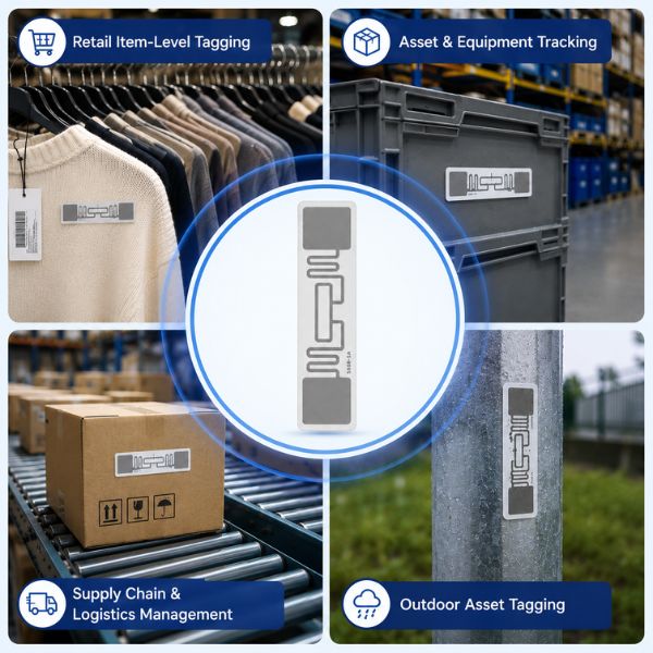 RFID UHF Paper Label Tag | Read Range up to 6M | Size 74×18 mm - Image 5