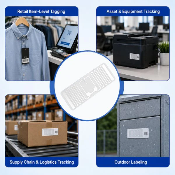 RFID UHF Paper Label | Read range  6 M |Size 45mmx18 mm- For Retail & Inventory Tracking - Image 5