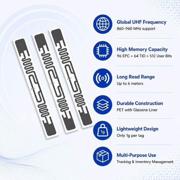 RFID UHF Solar Inlay Tags | Read 13 mtr- For Solar Panel & Asset Tracking - Image 4