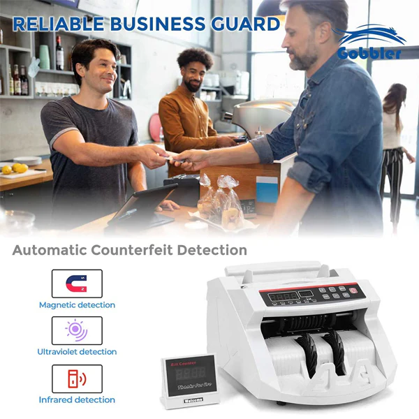 Gobbler GB-4388-MG Note Counting Machine with Fake Note Detection - Image 6