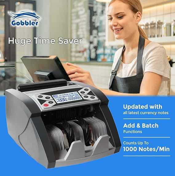 Gobbler GB-502-MV Note Counting Machine with Advanced Fake Note Detection - Image 4