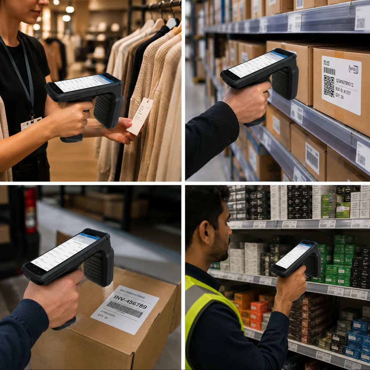 RFID UHF Handheld Reader |SRK AUTOID UTouch 2 | 5.5" Touch Display | NFC+QR | 4+64GB | USB WIFi - Image 4
