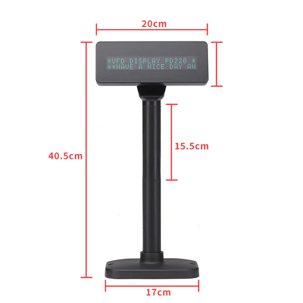Customer POS Display | SRK-BS220V-II | VFD (Vacuum Fluorescent Display) | USB | 1 year Warranty - Image 3