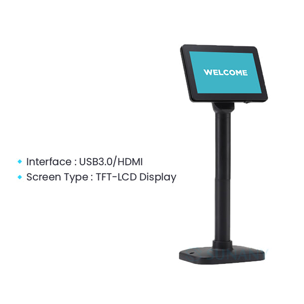 Customer POS Display |SRK-BS700-I | TFT-LCD Display | 7 inch | USB3.0/HDMI | 1 year Warranty - Image 4