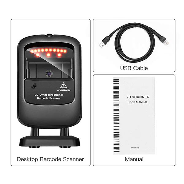 Omni Directional Barcode Scanner |SRK-PS9120 | 1D/2D | USB - Image 3