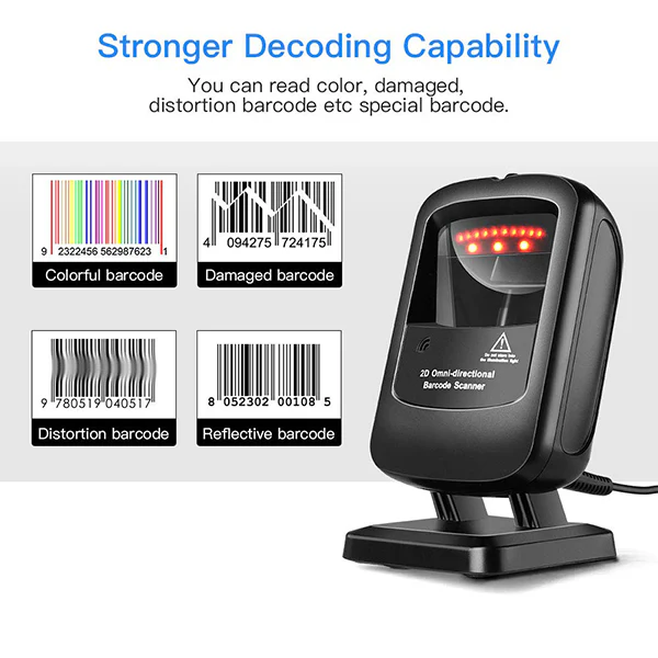 Omni Directional Barcode Scanner |SRK-PS9120 | 1D/2D | USB - Image 4