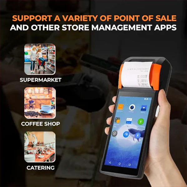 Sunmi V2/V2s Android 7 Handheld POS System | 5.45" HD+ Display | 1GB RAM+8GB ROM | Type-C Support OTG - Image 3