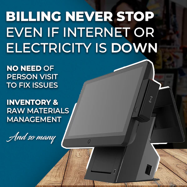 Windows POS | Windows 11 |SRK WD-4125| 15.6" Display | 8+128GB SSD | 3 inch inbuilt Printer | USB - Image 5