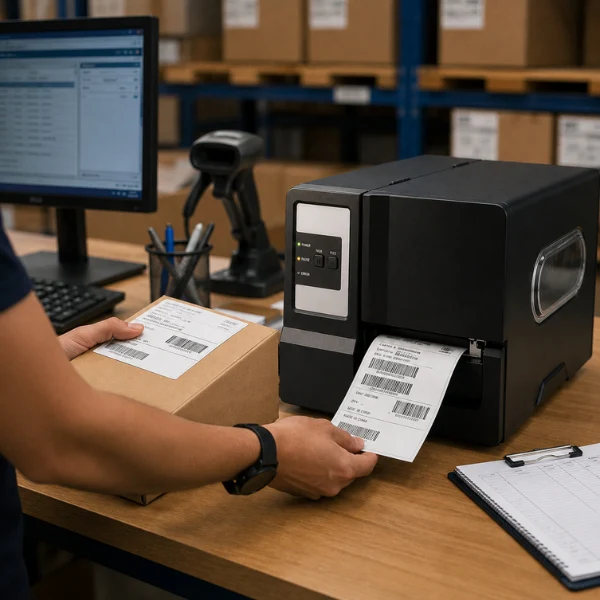TSC ME-240 Barcode Printer with LCD | 203 dpi | Thermal Label Printer - Image 3