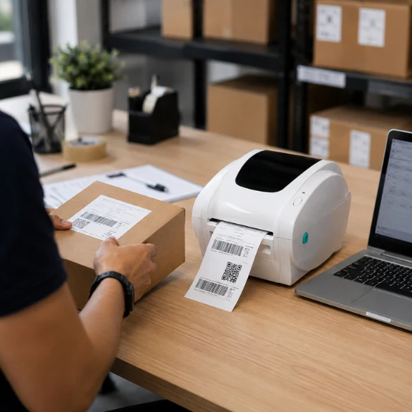 TCS TDP 247 Direct thermal Label Printer | 4 inch | 203 dpi | USB+Ethernet+RS-232 | 1 year warranty - Image 3
