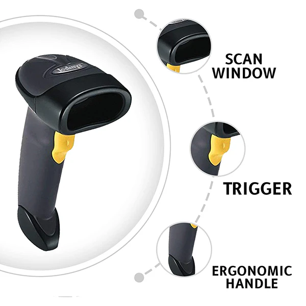 Zebra LS2208 1D Handheld Barcode Scanner | USB - Image 3