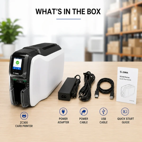 Zebra ZC300 Dual-Sided ID Card Printer | 300 dpi | USB, Ethernet - Image 5