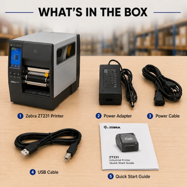 Zebra ZT231 Thermal Transfer Printer | 4 inch | 203 dpi | USB Serial+Ethernet - Image 5