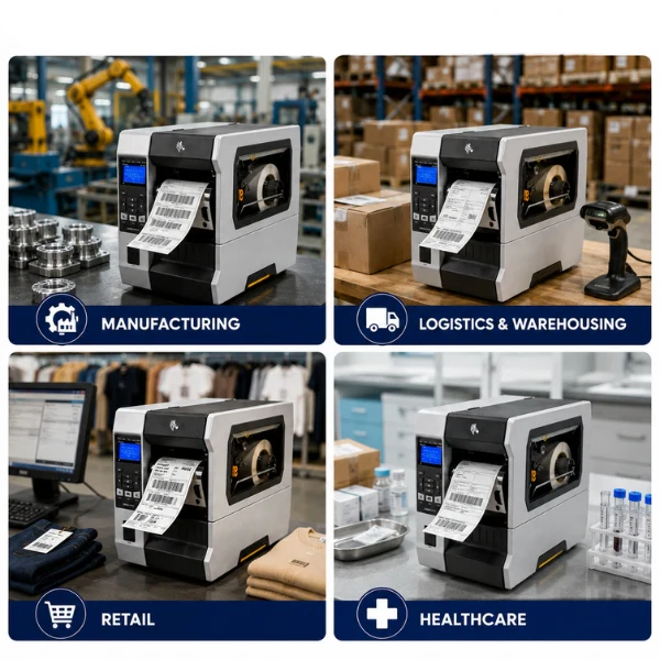 Zebra ZT610 Direct thermal & thermal transfer printer | 4 inch | 300 dpi | Serial+USB+Ethernet+Bluetooth - Image 4